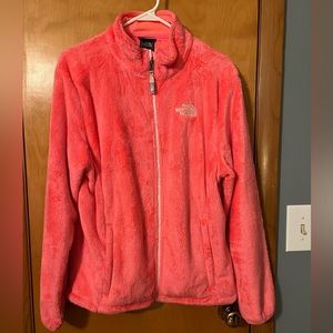 The North Face Osito Fleece women’s jacket. Size large. Gorgeous hot pink/coral